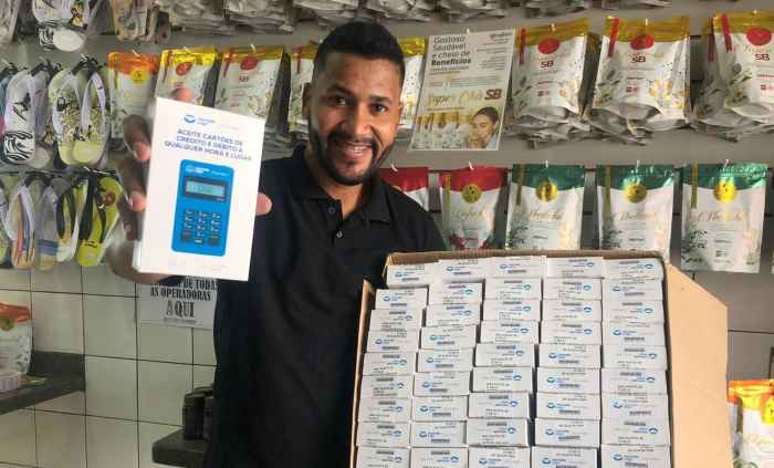 Máquina de cartões: Loja Pé Quente tem a mais barata de Linhares e você ainda escolhe a forma de pagar