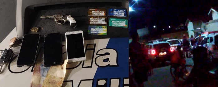 Jocafe: Roubo, carro recuperado, tiros, PMs xingados e dois indivíduos conduzidos à delegacia