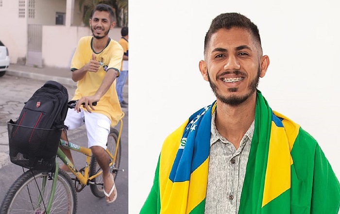 Jovem que fez campanha de bicicleta cita dificuldades de acessibilidade em Linhares