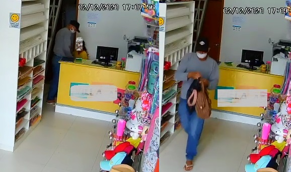 Assaltante violento age em loja de Linhares