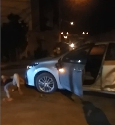 Vídeo: Motociclista sai ferido de colisão com carro no Linhares 5