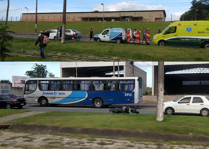 Motociclistas feridos em 2 acidentes em menos de 10 minutos na BR-101 em Linhares
