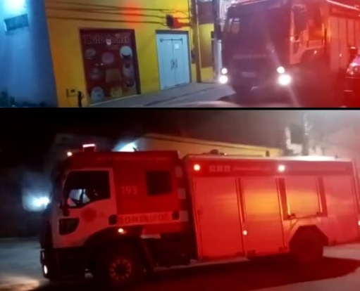 Princípio de incêndio em loja no Centro de Linhares. Vídeo: