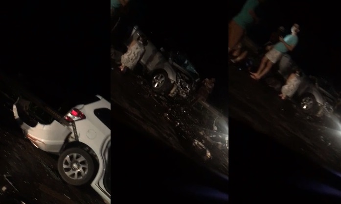 BR-259 interditada: Mulher e criança morrem e 4 ficam feridos em colisão em João Neiva