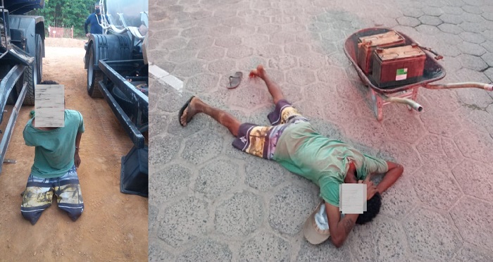 Homem é flagrado furtando baterias de caminhão em área do Rio Pequeno