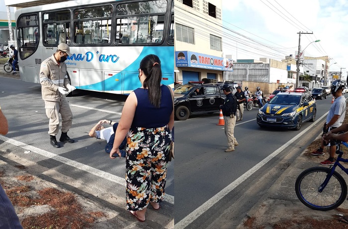 Motociclista ferido em acidente na lateral da BR-101, em Linhares