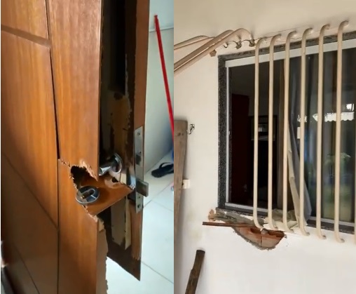 Vídeo: Veja como marginais deixaram uma casa arrombada no Pontal do Ipiranga