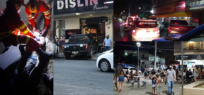 Cenas do dia: Acidentes e fiscalização pelos bairros de Linhares