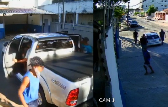 Vídeo: Bandidos rendem funcionários e roubam Hilux em lava-jato de Linhares
