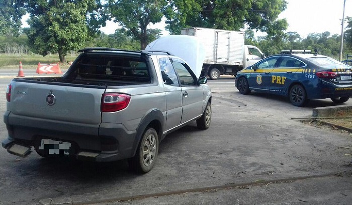 BR-101: PRF recupera veículo clonado, foi em Linhares