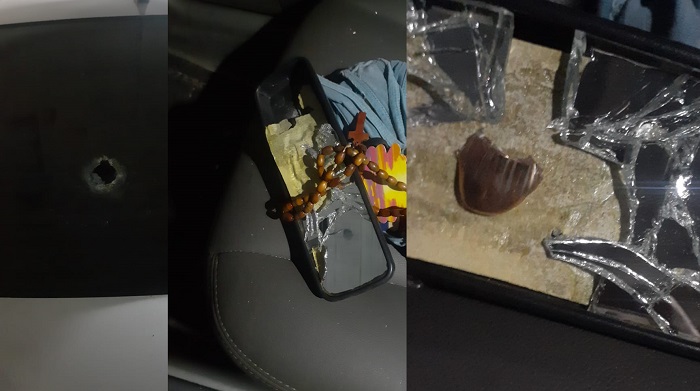 Atentado na Estrada do Pontal. Autor estava dentro de Hilux prata