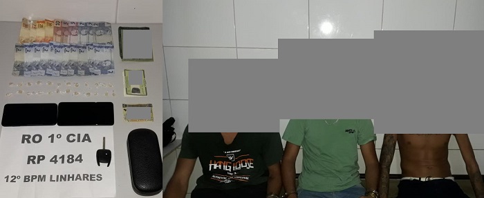Ação dos PMs Sombras leva motorista de aplicativo, gerente do tráfico e adolescente para a DRL