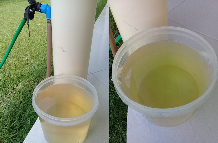 Vídeo: Olha a cor da água que sai das torneiras em Regência
