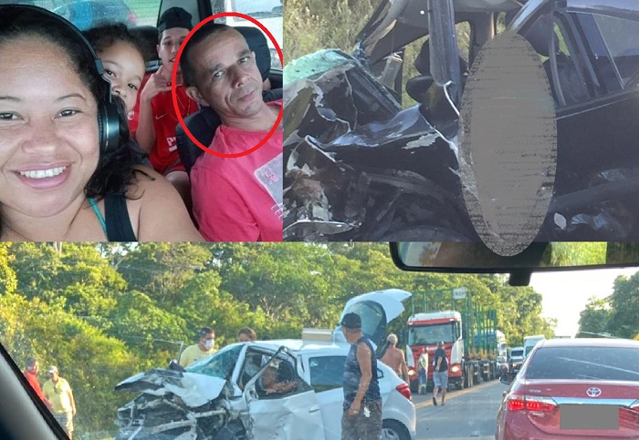 Tragédia na BR-101: Família estava no Córrego Farias, motorista morreu no local