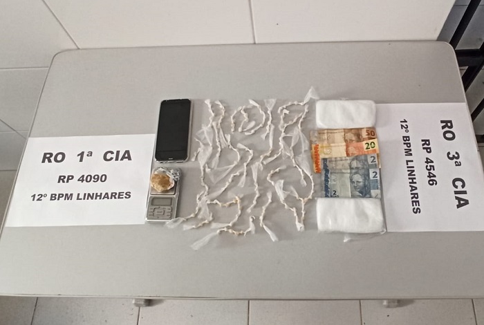 Canivete: PMs Sombras detêm Jacaré e apreendem drogas com apoio da 3ª Cia