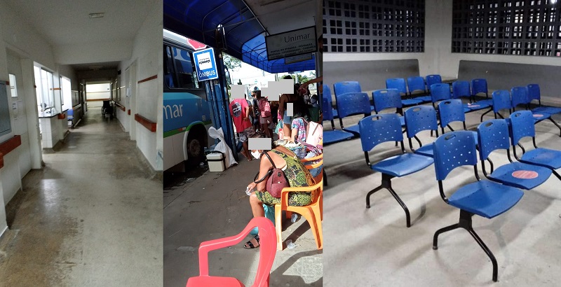 Contraste: Carnaval com corredor do HGL vazio ... e pontos de ônibus para o litoral lotados