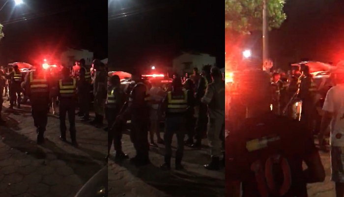 Vídeo: PM e Bombeiros fecham comércio no Pontal do Ipiranga no carnaval da pandemia