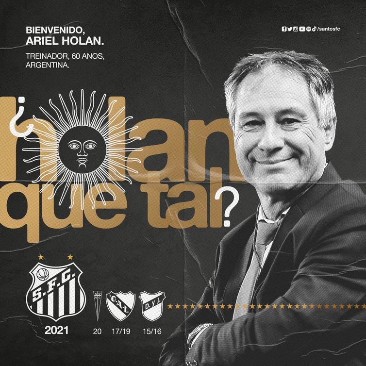 Após confirmar saída de Cuca, Santos anuncia Ariel Holan como técnico
