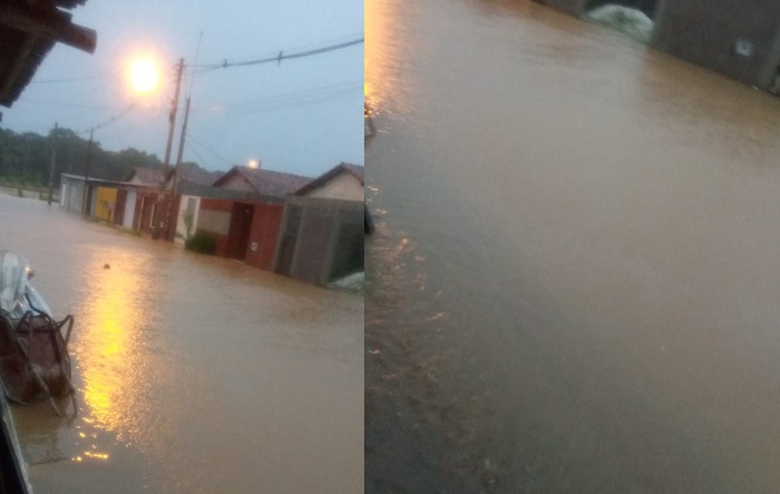 Chuva alaga casas no Residencial Rio Doce (e outros bairros). Moradores se revoltam. Vídeo: