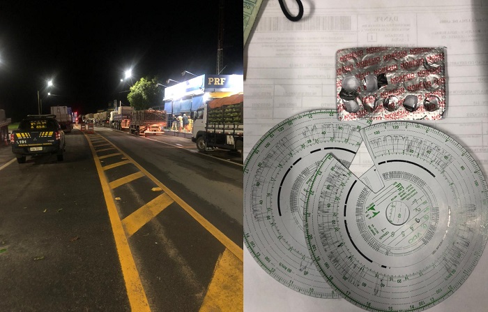  Em Linhares: Caminhoneiro é flagrado com rebite após dirigir por 24 horas