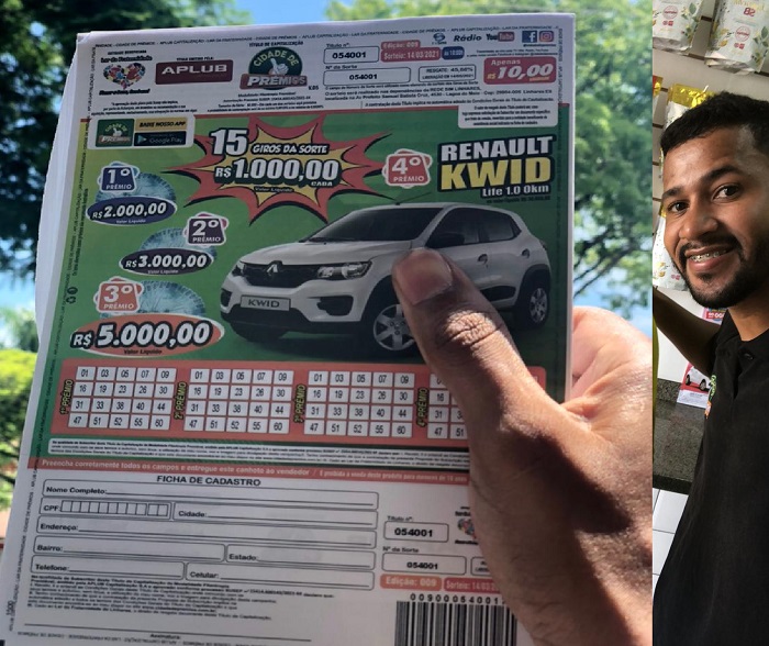 É domingo! 25 Mil Reais em prêmios mais um carro zerinho, e o passaporte está na Loja Pé Quente