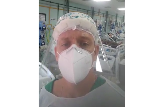Covid-19 urgente: Médico faz alerta em vídeo: Não tem mais vaga de UTI no HGL