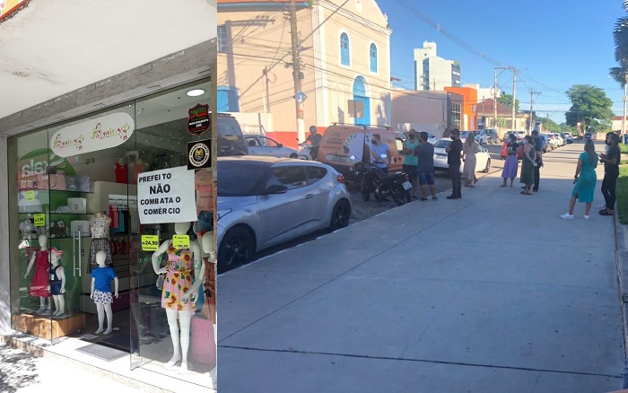 Vídeo: Comerciantes saem em carreata contra fechamento do comércio em Linhares