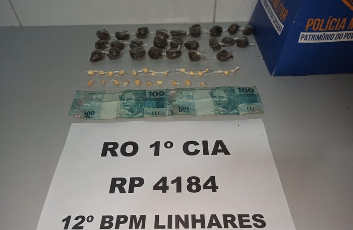 PMs Sombras apreendem drogas e levam tios e sobrinhos para a delegacia