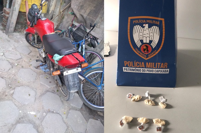 PM vai prender Fia, e acaba encontrando droga e moto roubada em Sooretama