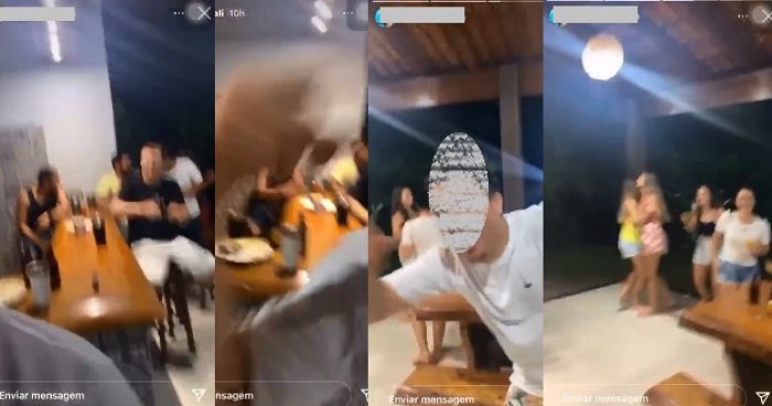 Parentes de vereador de Rio Bananal promovem evento particular, e curtem sem máscara