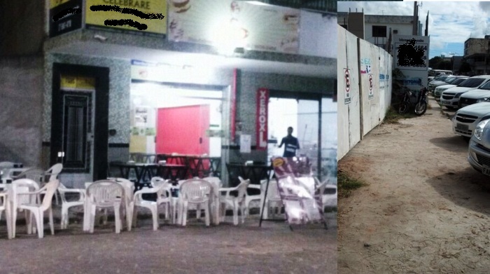 Mesas, cadeiras e outros obstáculos “invadem” calçadas e ruas em Linhares