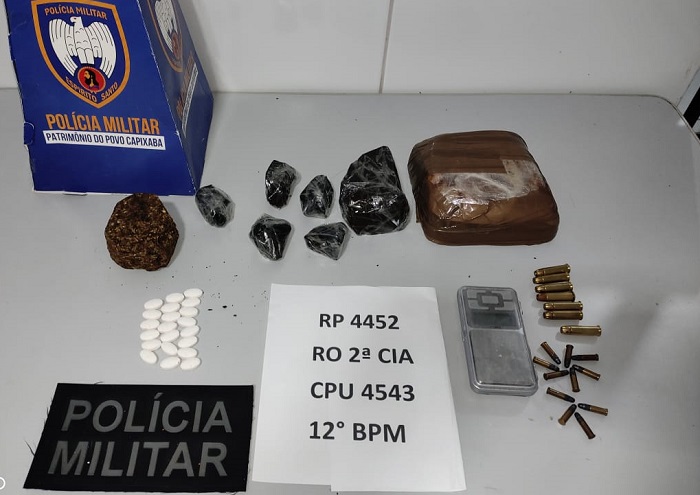 Muita droga apreendida dentro de balde no Planalto 