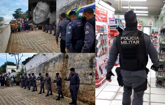 Vídeo: Emoção no sepultamento do PM Sombra: Em continência ao Cabo PM Marcos Pereira Vieira... 