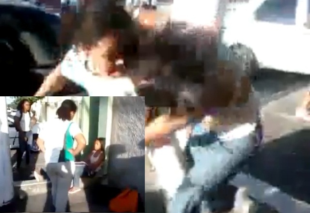 Vídeo de briga: socos, chutes e puxões de cabelo entre alunas do Colégio Estadual