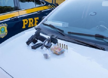 Pistola com preso em saidinha estava escondida perto da PRL