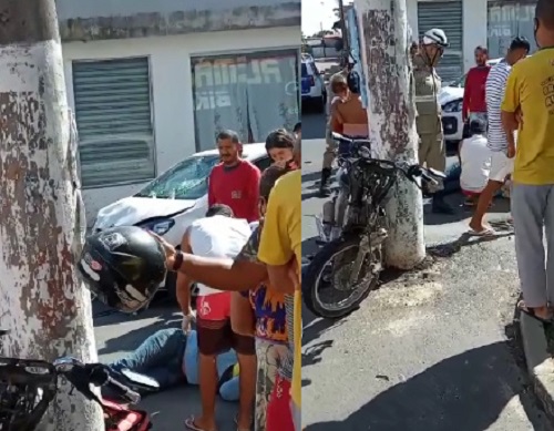 Acidentes marcam a manhã de sábado na região do Linhares V
