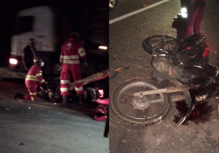 Acidente deixa motociclista gravemente ferido em Sooretama