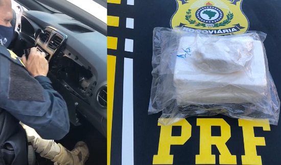 Vídeo: PRF apreende 2,3Kg de cocaína na BR 101 em Linhares