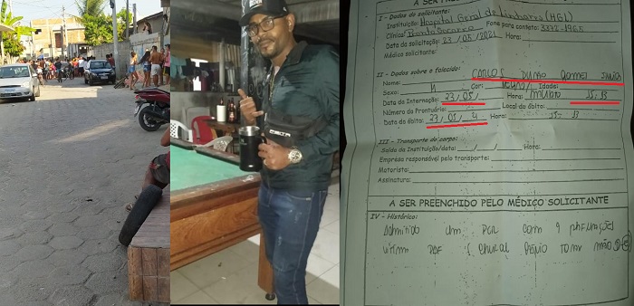Dor, revolta e indignação para liberar corpo de vítima de homicídio em Linhares