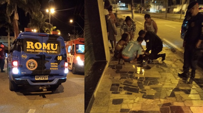 Vídeo: GCM e Bombeiros socorrem andarilha em trabalho de parto em Linhares