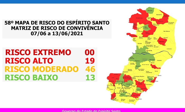 Saiu do Vermelho: Linhares e mais 45 Municípios no Risco Moderado do 58º Mapa do Governo do ES