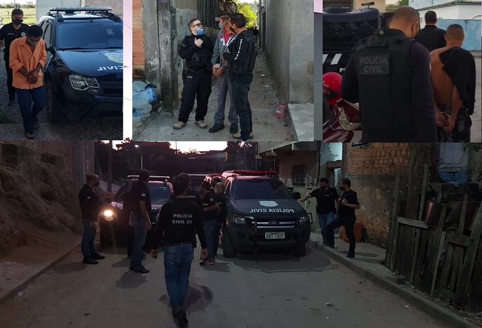 PC cumpre mandados e prende diversas pessoas em Linhares e Rio Bananal