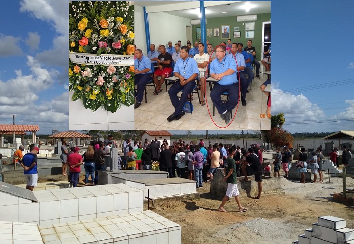 A triste despedida a José Luiz. Na Joana Darc, ele fazia a linha Linhares-Sooretama