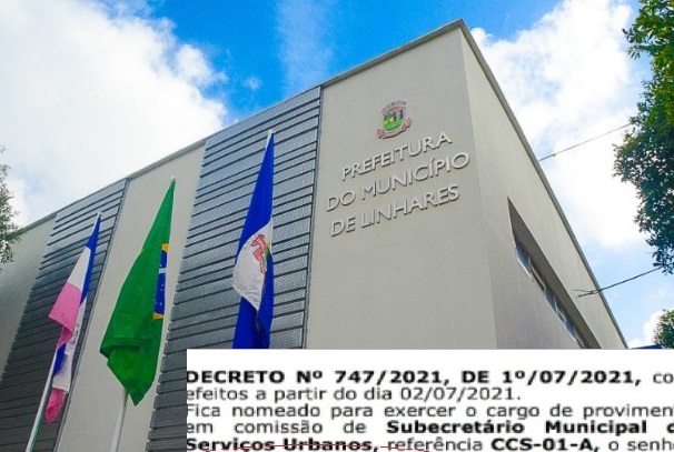Secretário agora vira sub na Prefeitura de Linhares