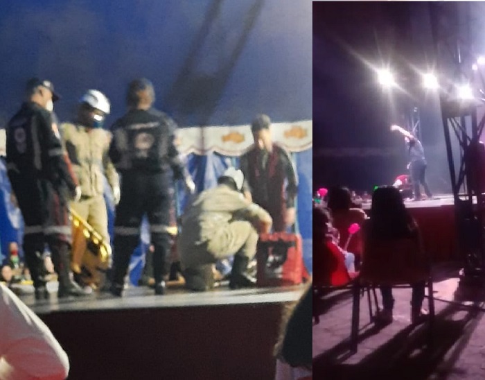 Corda arrebenta e bailarina de circo cai durante espetáculo em Linhares
