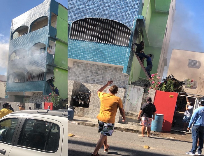 Vídeo: Incêndio em apartamento no bairro Araçá
