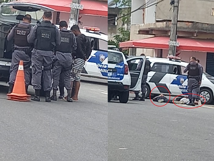 PM aborda Honda Civic, apreende pistola e leva 2 para a delegacia de Linhares