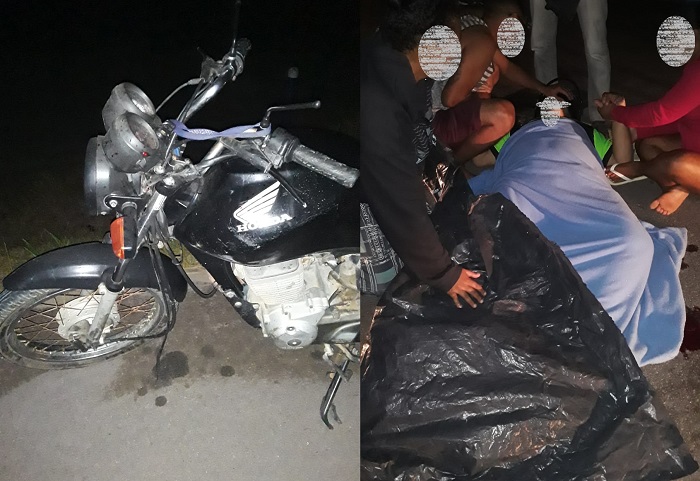 Motociclista sofre grave fratura em acidente na Estrada do Pontal. Vídeo: