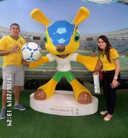 Copa do Mundo: casal linharense compartilha a alegria de estar no Maracanã