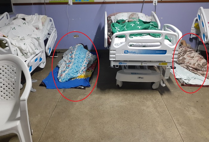 HGL: Acompanhantes dormem no chão, e leitor se revolta. Prefeitura respondeu